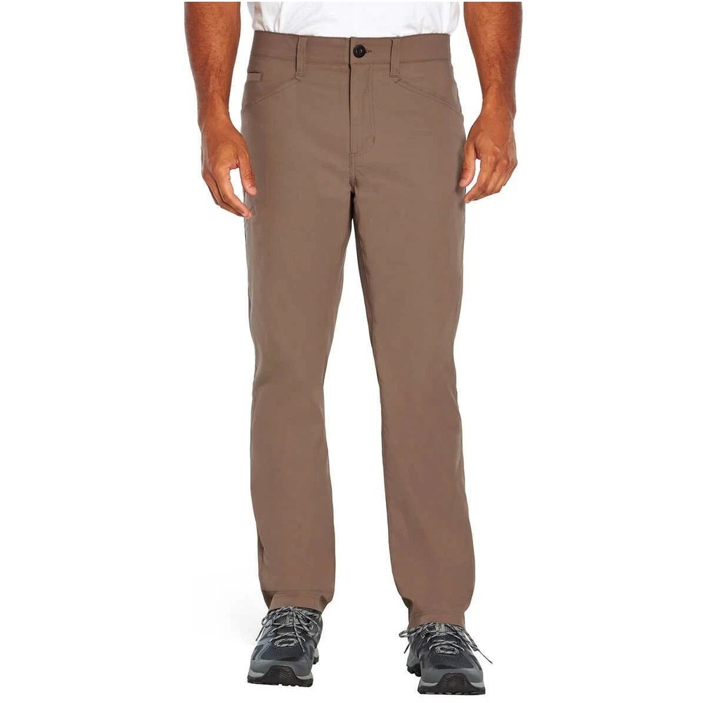 Orvis Mens Tech Chino Pants 40X32 Brown Stretch Water Repellent Hiking